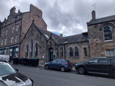 General view of a former church in Spittal Street used to house the EdMAC clinic