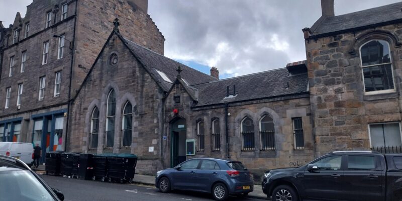 General view of a former church in Spittal Street used to house the EdMAC clinic